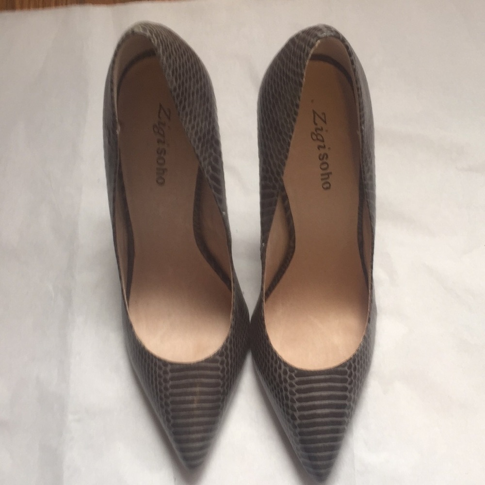 Zigi Soho snake skin heels